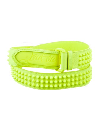 Christian Louboutin Leather Studded Accents Belt
