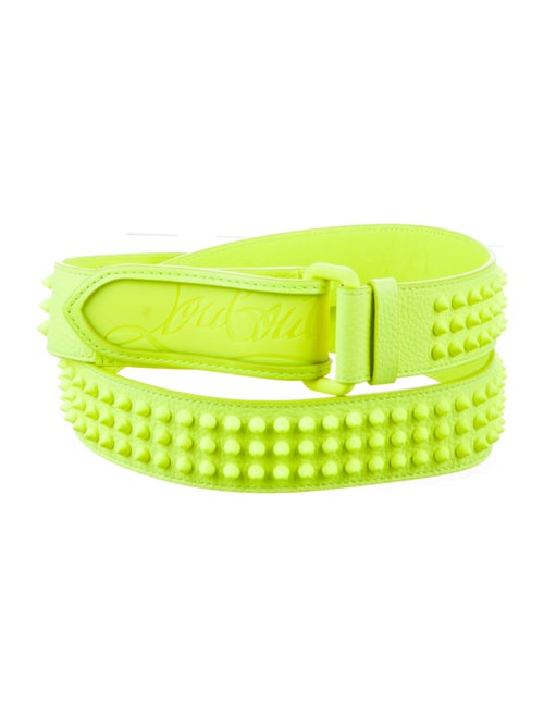 Christian Louboutin Leather Studded Accents Belt
