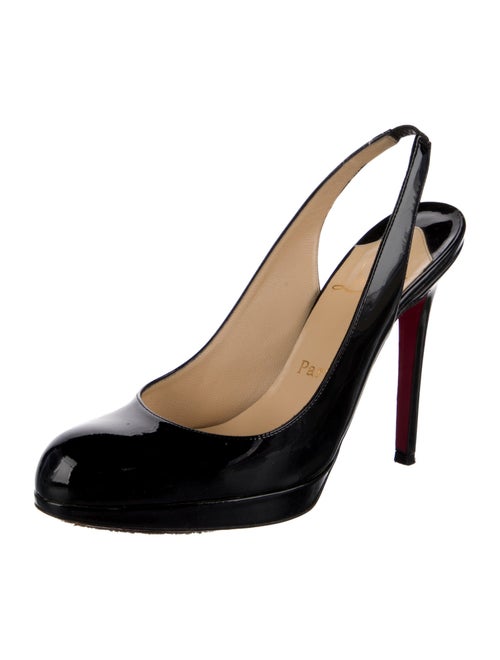Christian Louboutin Patent Leather Slingback Pumps