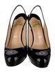 Christian Louboutin Patent Leather Slingback Pumps