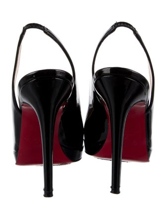Christian Louboutin Patent Leather Slingback Pumps