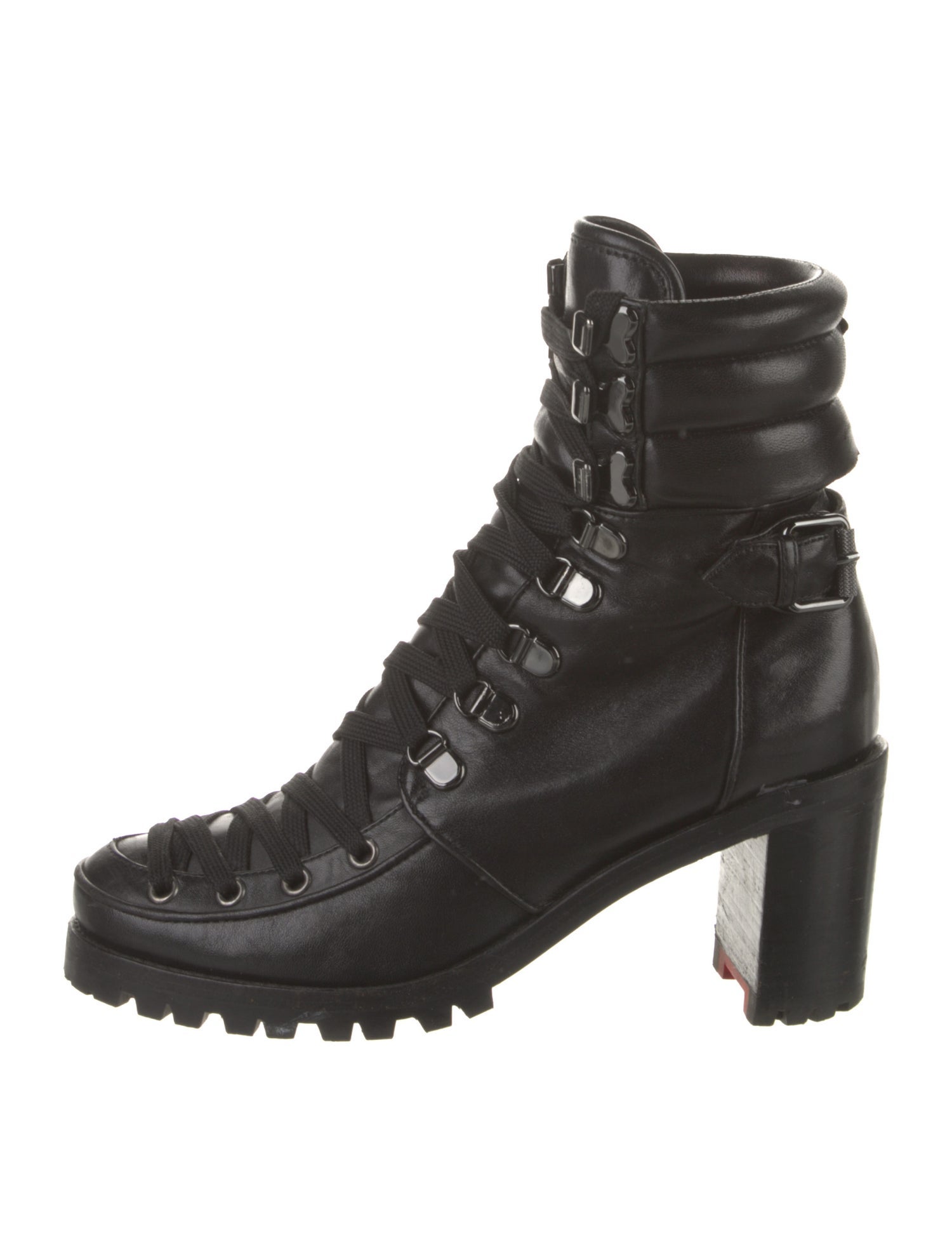 Christian Louboutin Leather Combat Boots