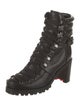 Christian Louboutin Leather Combat Boots
