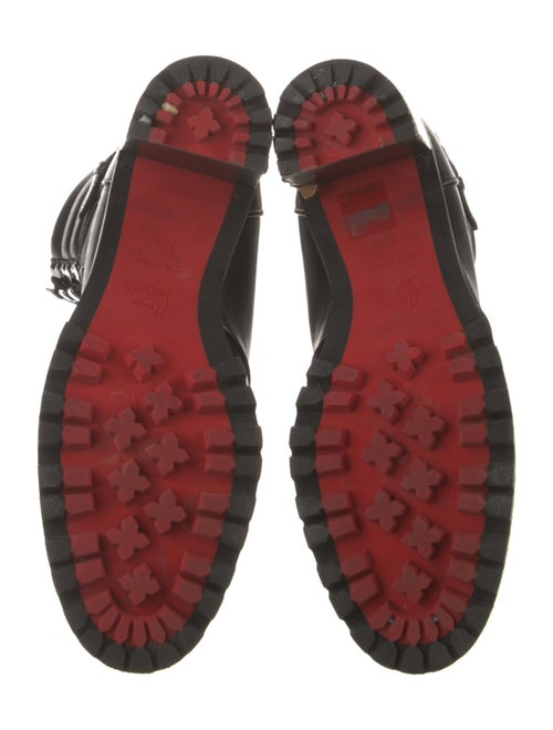 Christian Louboutin Leather Combat Boots