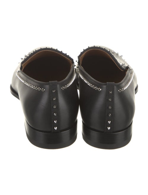 Christian Louboutin Spike Accents Leather Dress Loafers