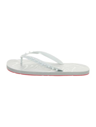 Christian Louboutin Rubber Printed Flip Flops