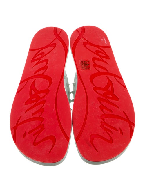 Christian Louboutin Rubber Printed Flip Flops