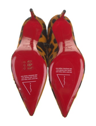 Christian Louboutin Ponyhair Animal Print Boots