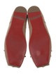 Christian Louboutin Leather Bow Accents Ballet Flats