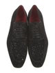 Christian Louboutin Suede Glitter Accents Oxfords
