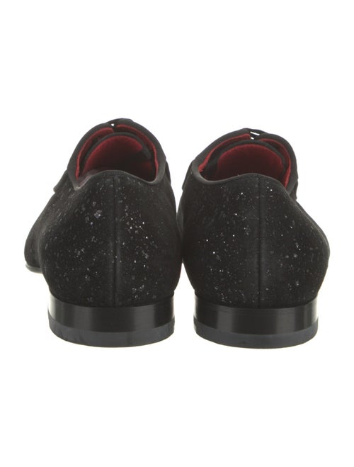 Christian Louboutin Suede Glitter Accents Oxfords