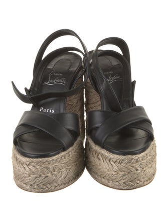 Christian Louboutin Leather Espadrilles