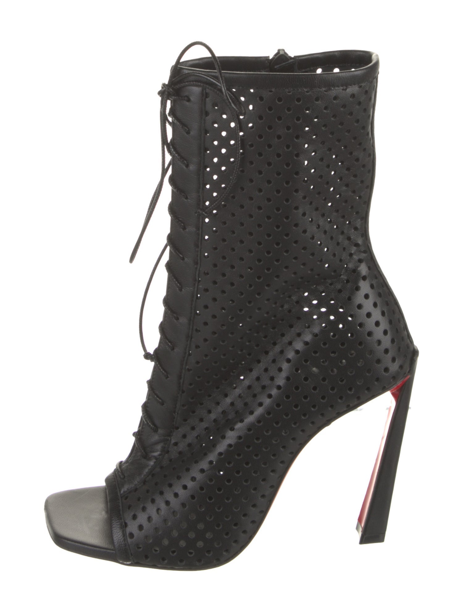 Christian Louboutin Leather Lace-Up Boots