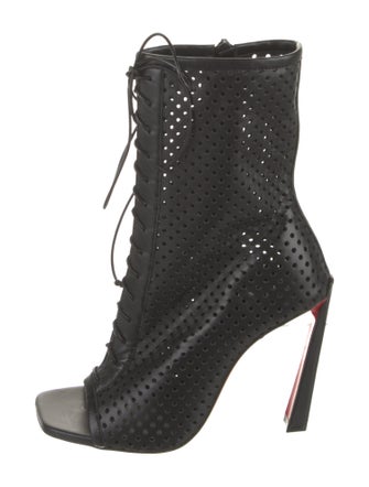 Christian Louboutin Leather Lace-Up Boots