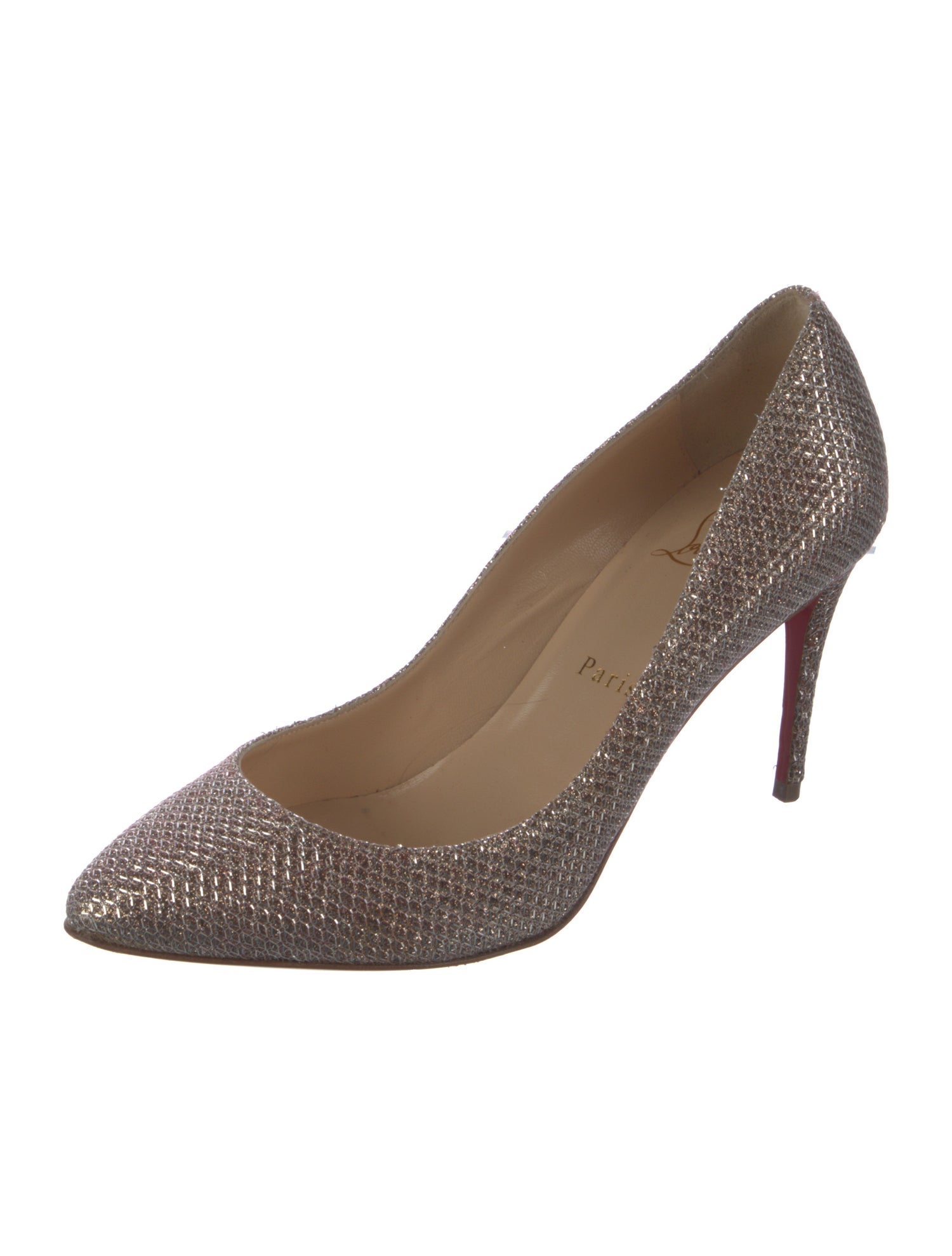 Christian Louboutin Glitter Glitter Accents Pumps