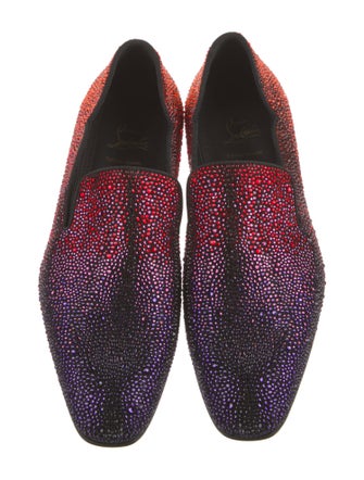Christian Louboutin Crystal Printed Loafers