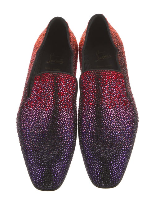 Christian Louboutin Crystal Printed Loafers