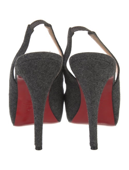 Christian Louboutin Wool Slingback Pumps