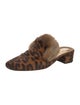 Christian Louboutin Ponyhair Animal Print Mules