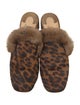 Christian Louboutin Ponyhair Animal Print Mules