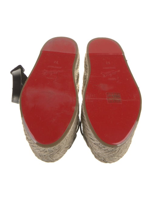 Christian Louboutin Leather Espadrilles