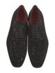 Christian Louboutin Suede Glitter Accents Oxfords