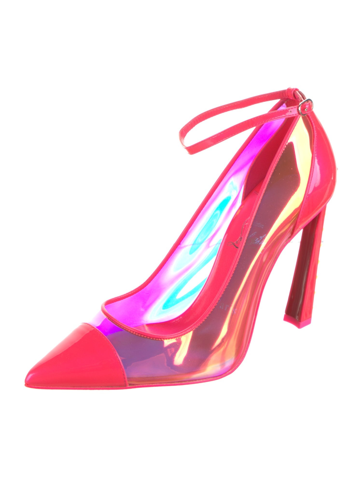 Christian Louboutin Spike Accents PVC Pumps