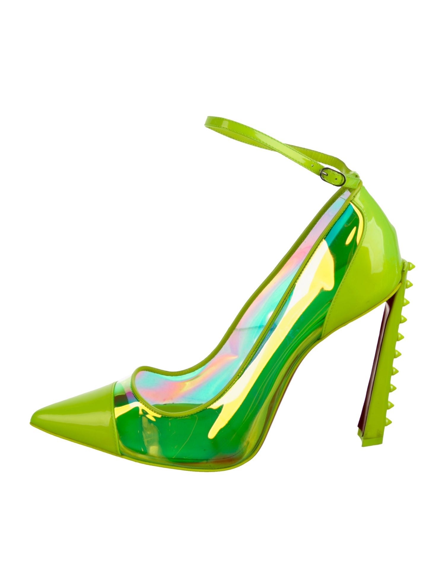 Christian Louboutin PVC Printed Slingback Pumps