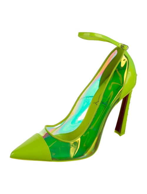 Christian Louboutin PVC Printed Slingback Pumps