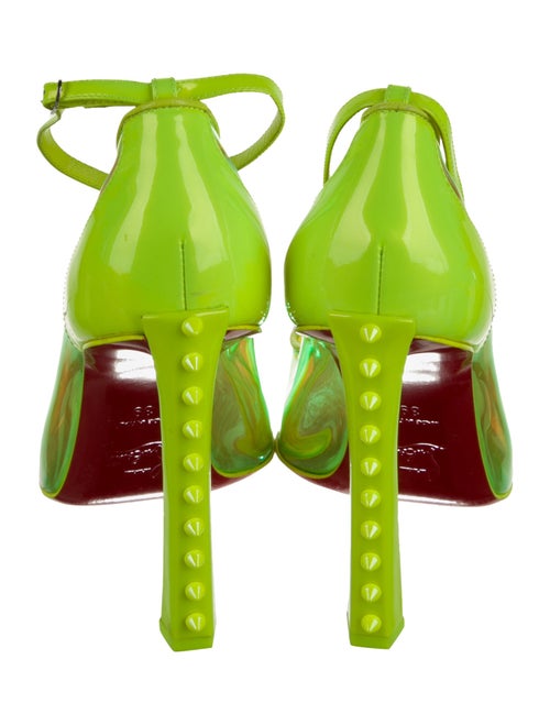 Christian Louboutin PVC Printed Slingback Pumps