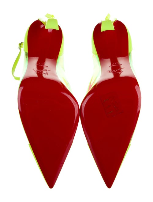 Christian Louboutin PVC Printed Slingback Pumps
