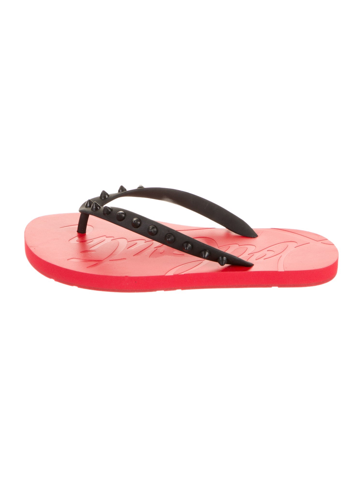 Christian Louboutin Rubber Flip Flops