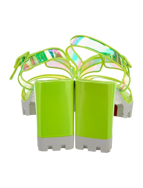 Christian Louboutin PVC Printed Slingback Sandals