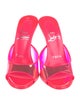 Christian Louboutin PVC Printed Slides