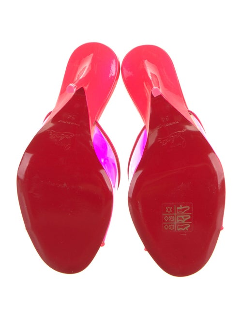 Christian Louboutin PVC Printed Slides