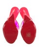 Christian Louboutin PVC Printed Slides