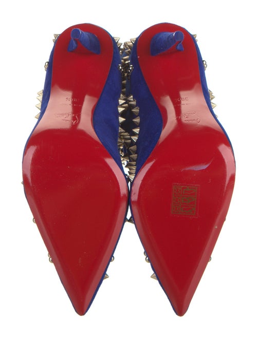 Christian Louboutin Suede Studded Accents Boots