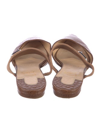 Christian Louboutin Crocodile Mules