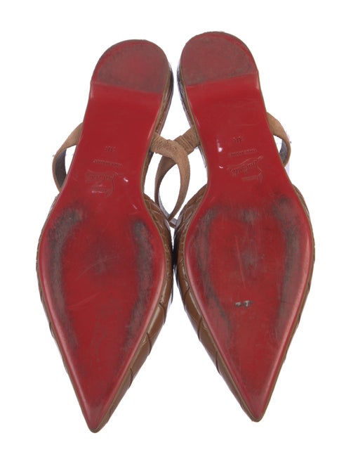 Christian Louboutin Crocodile Mules