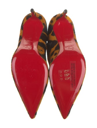 Christian Louboutin Ponyhair Animal Print Boots