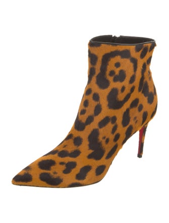 Christian Louboutin Ponyhair Animal Print Boots