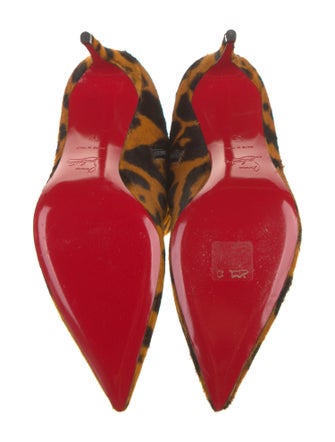Christian Louboutin Ponyhair Animal Print Boots
