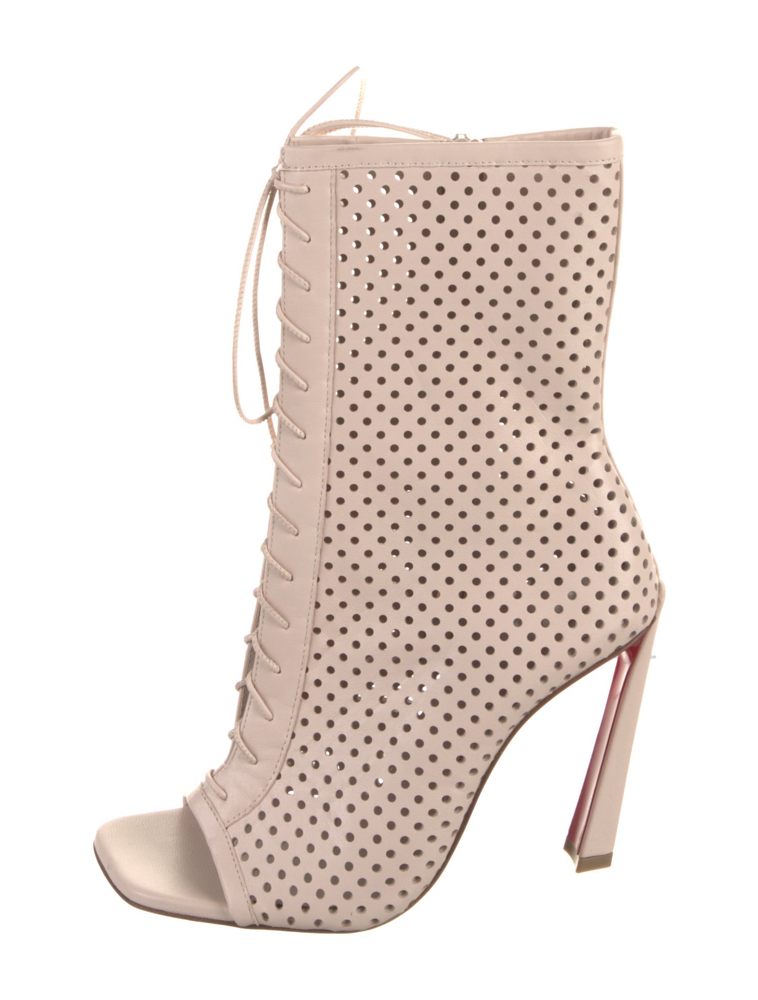 Christian Louboutin Leather Lace-Up Boots