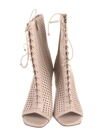 Christian Louboutin Leather Lace-Up Boots