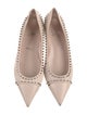 Christian Louboutin Spike Accents Suede Ballet Flats