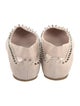 Christian Louboutin Spike Accents Suede Ballet Flats