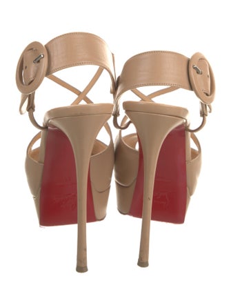 Christian Louboutin Leather T-Strap Pumps