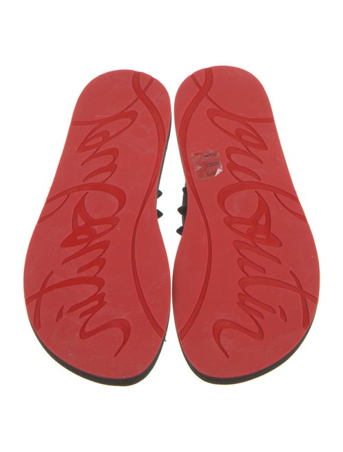 Christian Louboutin Spike Accents Rubber Flip Flops
