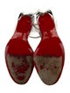 Christian Louboutin Spike Accents PVC T-Strap Sandals