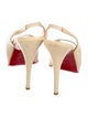 Christian Louboutin Patent Leather Slingback Sandals